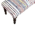 thumbnail image 4 of LR Home Nomad 47” Rainbow Striped Upholstered Accent Bench, 4 of 9