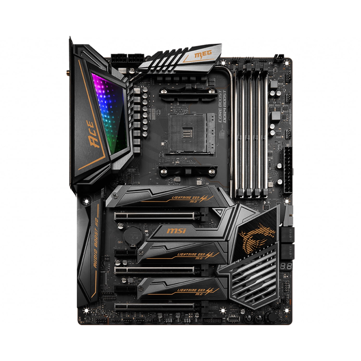 MSI MEG X570ACE Ryzen9 3950X　DDR4 64GB MSI MEG X570 ACE Motherboard - Walmart.com