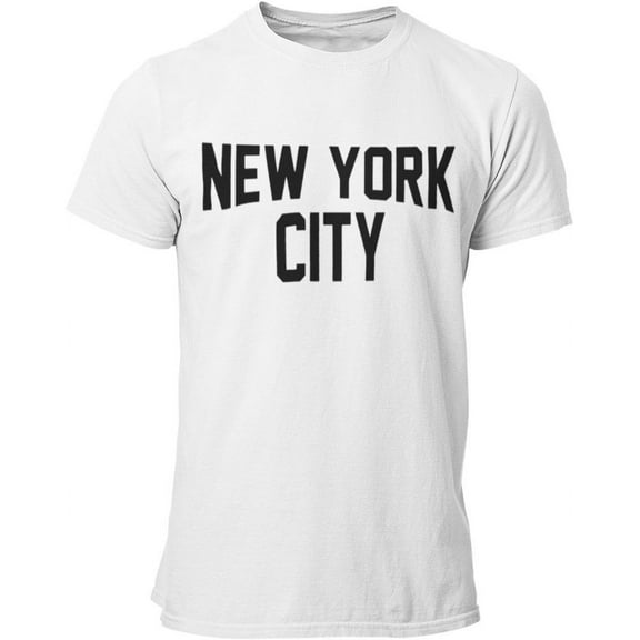 NYC Factory New York City Unisex T-Shirt Screenprinted White Lennon Tee M