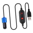 thumbnail image 2 of FITYLE Mini Aquarium Heater 15-34  degreeC Adjustable Winter Keep Warm Precision Accurate Digital Overheat Protection Turtle Tank Heater 15W, 2 of 9