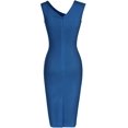 thumbnail image 2 of Haute Edition Women's Retro Sleeveless Bodycon Dress, 2 of 3