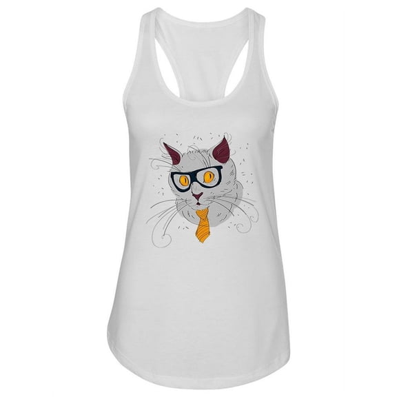 Cat Nerd Tank Women -Image by Shutterstock, Female Medium