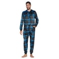 thumbnail image 1 of Ashford & Brooks Men's Adult Mink Fleece Hooded One-Piece Union Suit Pajamas, 1 of 5