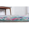 thumbnail image 4 of Unique Loom 3127692 6 x 6 ft. Ivy Jardin Round Rug, Blue, 4 of 5