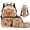 Adorable Capybara, variant on Galaxy Wolf Backpack for Boys Kids Backpack with Lunch Box Water Bottle Carrier Pencil Case 4 in 1 Set 17" Bookbag with Compartments Lightweight School Bag with Front Pocket, Purple