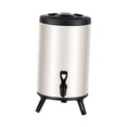 thumbnail image 1 of Dispensador de bebidas aislado, barril aislado, acero inoxidable, dispensador de leche, dispensador de té para bodas, puestos de eventos, Catering 10 litros, 1 of 8