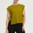 thumbnail image 2 of Fewfanhot Women's Side Tie Sleeveless Tank Top, Round Neck Casual Summer Blouse, Loose Fit Open Side Cami, S-3XL, 2 of 8