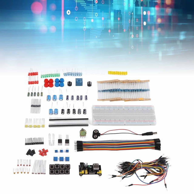 Electronics Component Kit, Resistor Capacitor Diode Module Electronics Component Assortment PCB for R3