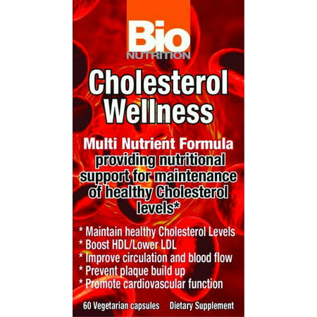 Bio Nutrition Inc. Cholesterol Wellness, 60 Ct (Best Vegetables For Cholesterol)