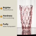 thumbnail image 3 of Jarrones de cristal CEMABT, irrompibles, vintage, transparentes, rosa, 1,5 kg, 3 of 7