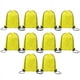 thumbnail image 1 of Mochila con Cordón Mochila Adecuada para Gimnasio, Almacenamiento y Viajes Bolsa con Cordón para Deportes de Maratón Color Amarillo, 1 of 5