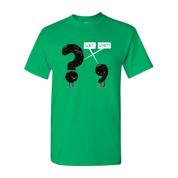 Wait What BeanePod Artworks Art Funny DT Adult T-Shirt Tee