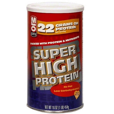 MLO Sports Nutrition Super High Protein Powder, 16 oz (Pack of 3)