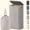 Light Gray, variant on Norcho 100L Laundry Basket with Lid, Large Foldable Laundry Hamper with Bamboo Handles and Removable Bag, Black, Back to School