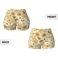 thumbnail image 4 of KLL Honey Honeycomb Pattern Workout Shorts for Women Scrunch Short Gym Yoga Running Sport Active Exercise Fitness Shorts, 4 of 8