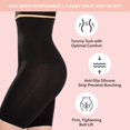 thumbnail image 2 of Pantalones cortos moldeadores de talle alto - Fajas moldeadoras para mujer Control de barriga Tallas pequeñas a grandesNegroXXX-Large esquí esquí Gafas de esquí, 2 of 5