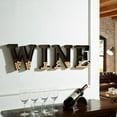 thumbnail image 2 of Danya B. HG10196 Metal Wall Mount Wine Letters Cork Holder - Brown, 2 of 2