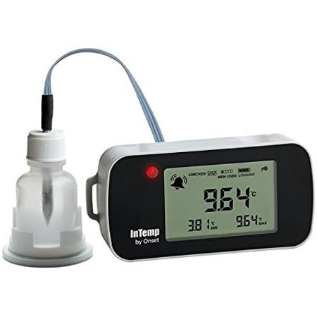 CX-402-VFC215 VFC Vaccine Monitoring Bluetooth Temperature Data Logger w/ 15 ml Glycol Bottle and 2 Meter Sensor Length