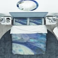 thumbnail image 3 of Designart 'Into the Indigo Stream I' Geometric Duvet Cover Set, 3 of 4