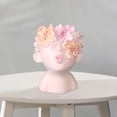 thumbnail image 4 of Head Flower Planter Face Flower Pot Gift Resin Sculpture Statue Vase Art Vase for Plant Home Office Desk Ornaments Style A, 4 of 8