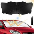 thumbnail image 2 of Car Windshield Sun Shade Umbrella Foldable Reflective Sunshade for Car Front Window Blocks UV Rays Heat Keep Vehicle Cool, 2 of 9