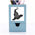 thumbnail image 1 of Sombrero de bruja de Halloween Negro Tarjeta de clip de pluma del gestor de suministros de oficina, 1 of 3