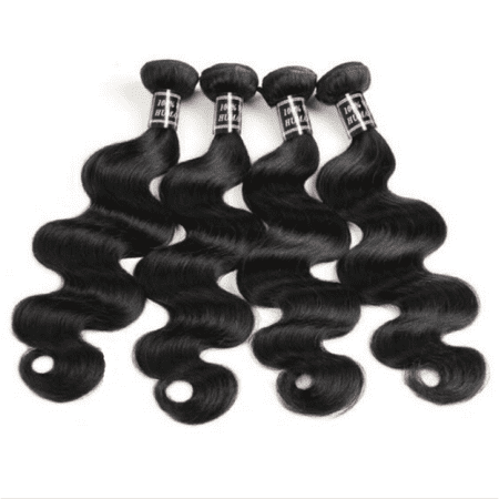 Body Wave Hair Weave - Allove 7A Brazilian Body Wave Human Hair Extensions 5 Bundles Virgin Hair Weave, 12