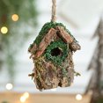 thumbnail image 6 of Christmas Tree Fireplace Wooden Bird House Decoration, 6 of 6