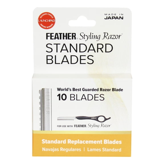 FEATHER Styling Razor Standard Blades Quantity:10 Blades
