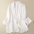 thumbnail image 1 of Vedolay Women's Coat Suit Jackets for Women Casual Long Sleeve Open Front Lapel Collar Blazer Jacket,White XL, 1 of 4