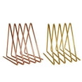thumbnail image 3 of KAKOWELY Iron Book Shelf 1pc Simple Desktop Bookshelf Triangular Iron Art Book Rack Home Decoration for Newspaper Magazine8.46"X7.48"X6.1", 3 of 5