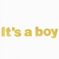 thumbnail image 5 of BalsaCircle 3 feet Gold Glittered It's A Boy Paper Gender Reveal Hanging Party Garland Events Decorations, 5 of 8