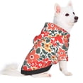 thumbnail image 2 of Balery Small Coral Red Flowers Sudadera con Capucha para Perros Pequeños – Ropa para Mascotas, Disfraz para Perros y Gatos, Ideal para Fiestas y Cosplay-X-Small, 2 of 7