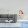 thumbnail image 2 of Adhesivo de pared con hojas de plantas, estatua de bailarina de ballet, adorno de bailarina de ballet, material de PVC, apto para dormitorio, s, 2 of 8