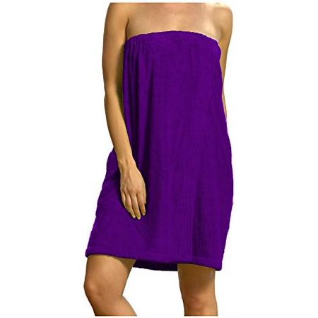 Womens Bamboo Bath Wrap Towels - XXL Purple Color