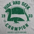 thumbnail image 2 of Womens Hide and Seek Champion Loch Ness Monster T Shirt Funny Sea Creature Graphic Tee Womens Graphic Tees, 2 of 7
