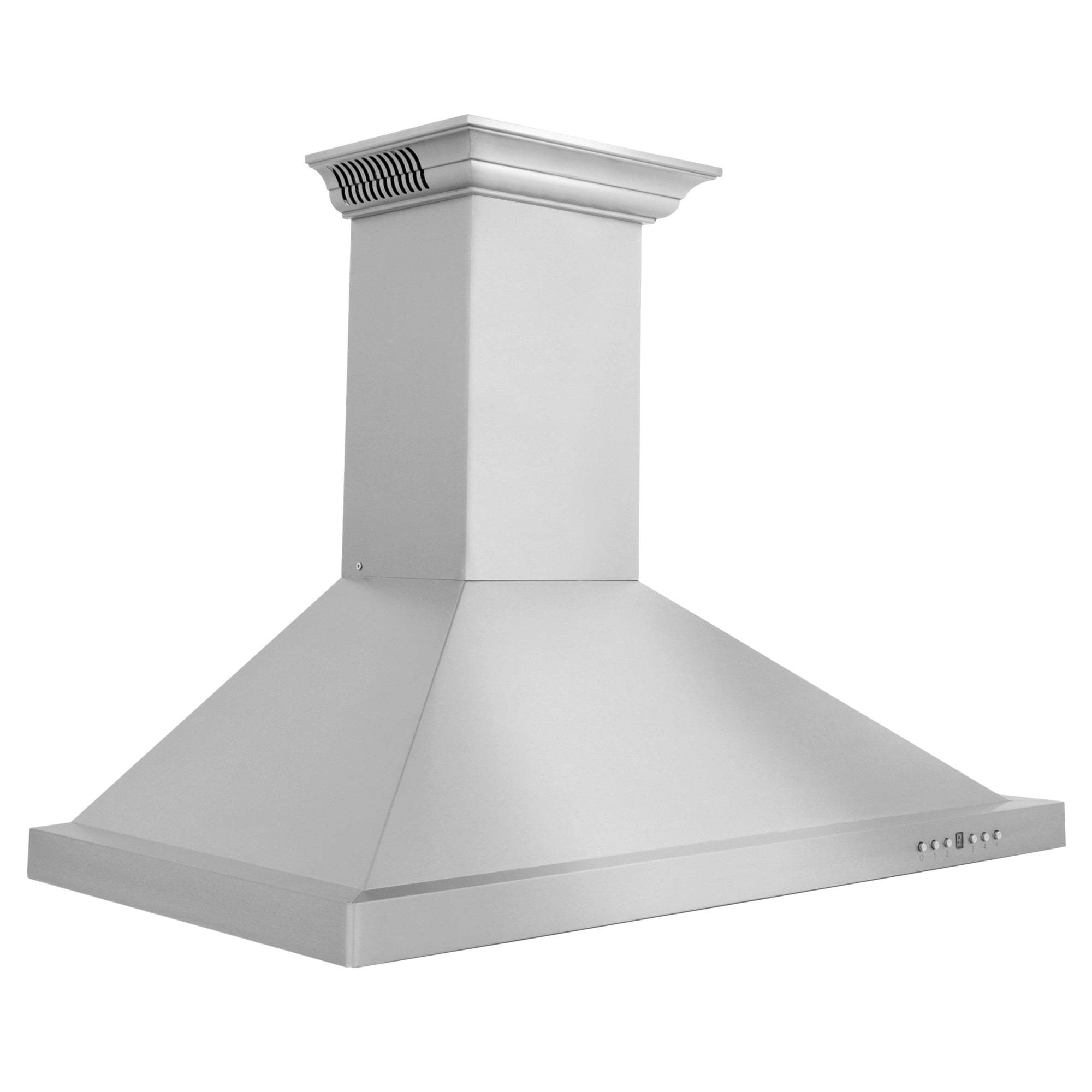 ZLINE 30 in. Wall Mount Range Hood in Stainless Steel with Built-in CrownSound Bluetooth Speakers (KBCRN-BT-30)