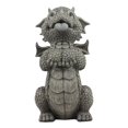 thumbnail image 2 of Ebros Whimsical Garden Dragon Begging For Attention Statue 10.25" H Cute Baby Dragon Panting Faux Stone Resin Finish Figurine, 2 of 5