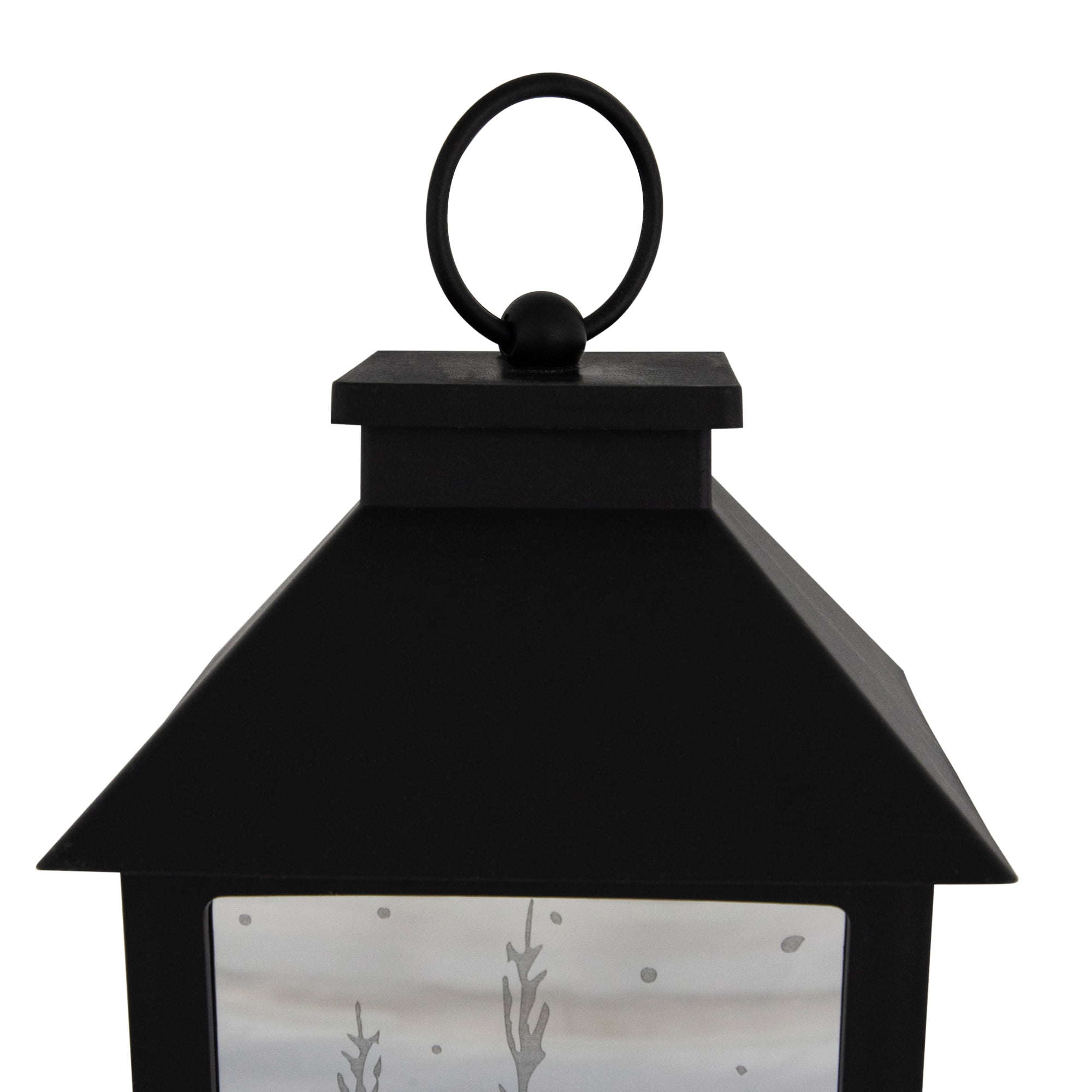 LED Lighted Deer and Winter Trees Christmas Lantern - 11"