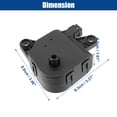 thumbnail image 4 of Unique Bargains 2pcs Air Door Actuator Replacement Fit for Dodge Caravan Dakota Black, 4 of 6