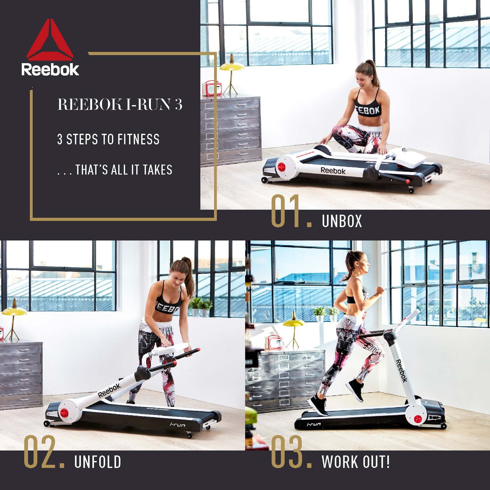 reebok irun 3 treadmill