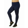 thumbnail image 2 of Women's Premium Cotton Leggings Plus Size S-3XL Full Length With High Wide Waistband High Waist Curvy Plus Leggings Ankle No See-Through Workout Yoga Pants Tummy Control Activewear Womenswear, 2 of 4