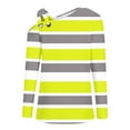 thumbnail image 3 of CLOISE Womens Tees Fall Fashion Striped Tees V-Neck Long Sleeve Cold Shoulder Tops Casual Colorblock Hollow Asymmetrical Shirts Flowy Outfits Yellow S, 3 of 4