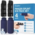 thumbnail image 1 of Upgraded Finger Splint and Ice Pack Sleeves for Pain Relief, Finger Protection, Straightening Arthritis, Knuckle Immobilization, Reusable Index, Middle, Ring Finger Brace, 1 of 6