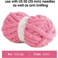 thumbnail image 2 of 8Pcs/Set Chunky Yarn for Crocheting, Fluffy Jumbo Chenille Yarn, Soft Plush Yarn Bulky, Giant Thick Fuzzy Yarn for Hand Knitting or Arm Knitting (31.7 yds,8 oz Each Skein), 2 of 8