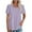 Purple, variant on Posijego Short Sleeve Tops for Women Crew Neck Eyelet Blouses Loose Casual Summer Tee Shirts