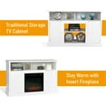 thumbnail image 4 of Sophia & William TV Stand for TVs up to 55" Storage Cabinet with 2 Doors, White, 4 of 5