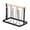 Black, variant on Lynono Simple Style Iron Cup Holder Drying Rack for Kitchen Storage with Efficient Drainage Design and Space Saving Function