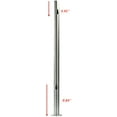 thumbnail image 3 of Fichiouy Glass Deck Railing Post Glazing Stainless Steel Pole Handrail 110cm Corner Post, 3 of 8