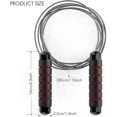 thumbnail image 2 of Jump Rope Tangle-Free Rapid Speed Jumping Rope Cable with Ball Bearings Steel Skipping Rope Gym Fitness Home Exercise Slim Body, 2 of 5